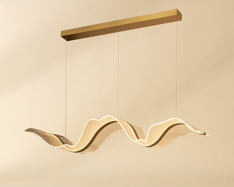 Alun Ambient Minimalist Chandelier with Adjustable Height Ceiling Light