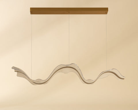 Alun Ambient Minimalist Chandelier with Adjustable Height Ceiling Light