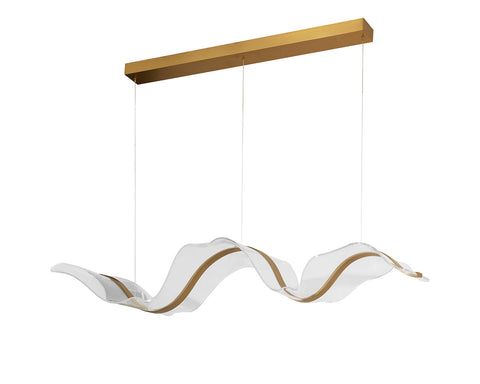 Alun Ambient Minimalist Chandelier with Adjustable Height Ceiling Light