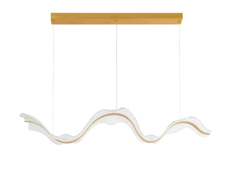 Alun Ambient Minimalist Chandelier with Adjustable Height Ceiling Light