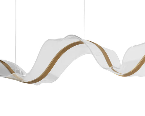 Alun Ambient Minimalist Chandelier with Adjustable Height Ceiling Light