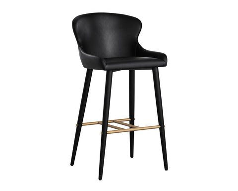 Timeless Minimalist Upholstered Barrel Bar Stool