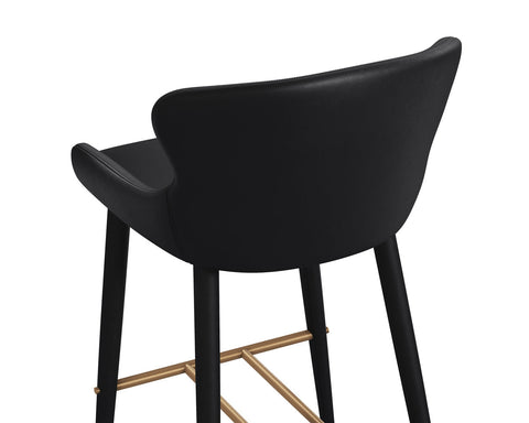 Timeless Minimalist Upholstered Barrel Bar Stool