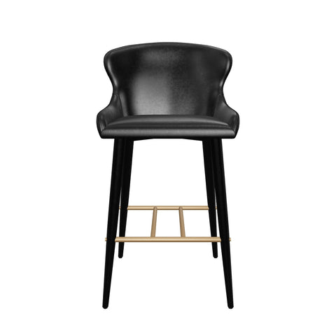 Timeless Minimalist Upholstered Barrel Bar Stool