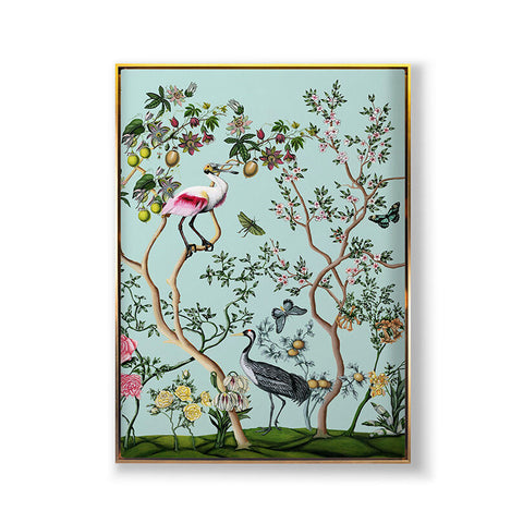 Bird And Branch Chinois 2 Asian Traditional Framed Print