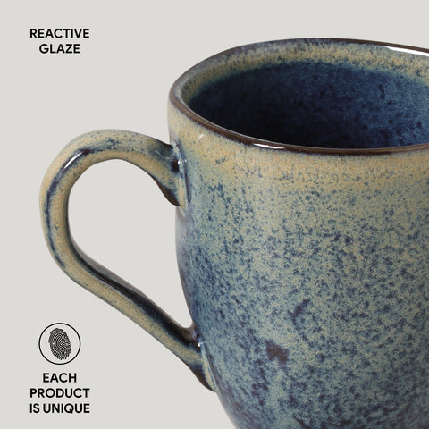 Porto Brasil Everyday Organic Reactive Glaze Ceramic Mug - Set of 4