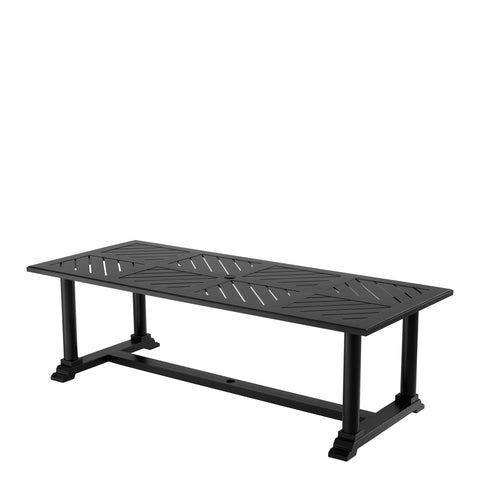 Eichholtz Contemporary Farm Dining Table with Geometric Pattern