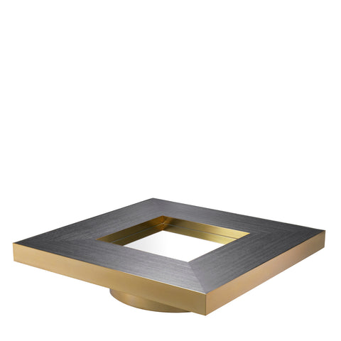 Timeless Minimalist Modern Drum Square Coffee Table