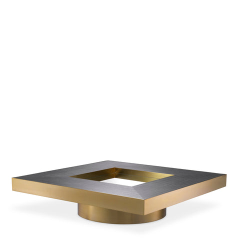 Timeless Minimalist Modern Drum Square Coffee Table