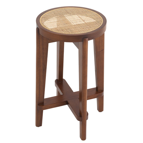 Timeless Minimalist Counter Stool with Block Foot and Straight Leg