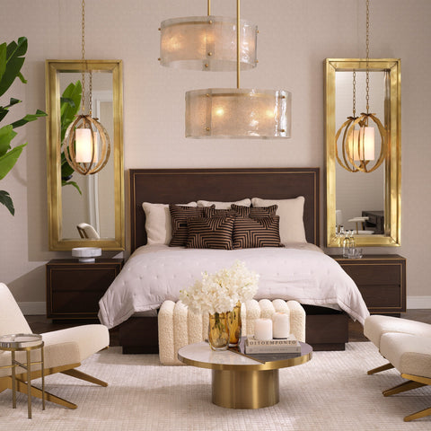 Eichholtz Artful Traditionalist Art Deco Rectangle Nightstand