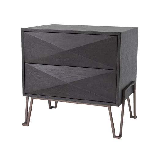Eichholtz Space Saving Geometric Bronze Nightstand