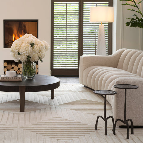 Eichholtz Space Saving Modern Bronze Round Drink Table