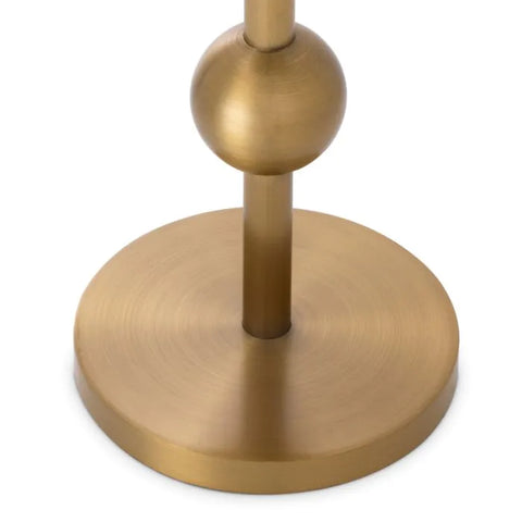 Space Saving Modern Drum Drink Table in Gold
