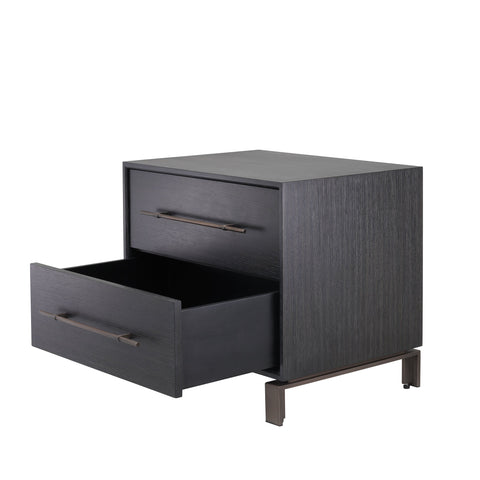Space Saving Contemporary Solid Wood Nightstand