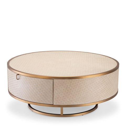 Eichholtz Timeless Minimalist Mid Century Round Coffee Table