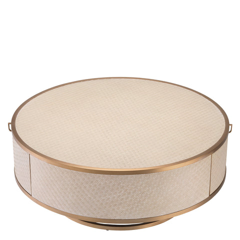 Eichholtz Timeless Minimalist Mid Century Round Coffee Table