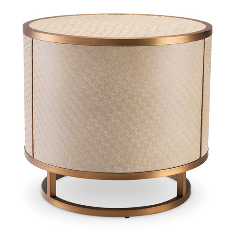 Space Saving Contemporary Curved Frame Accent Table
