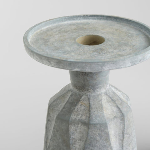 Handcrafted Textured Cylindrical Candle Stand for Contemporary Spaces