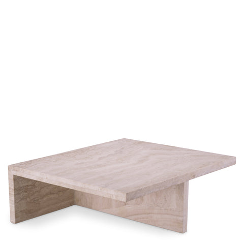 Timeless Minimalist Modern Plinth Stone Coffee Table