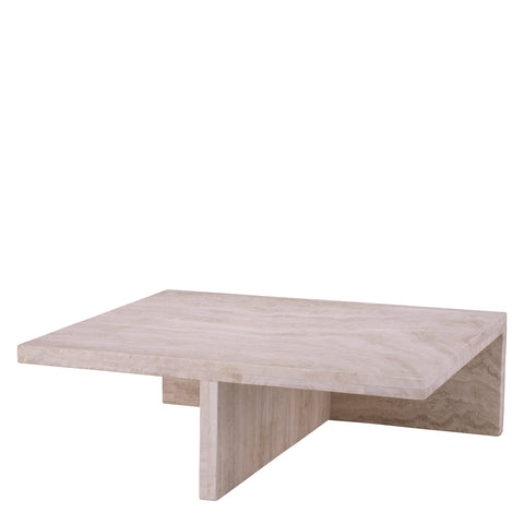 Timeless Minimalist Modern Plinth Stone Coffee Table