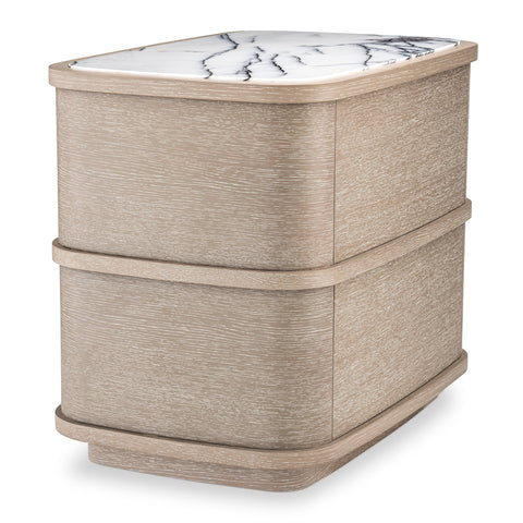 Eichholtz Space Saving Curved Drum Nightstand