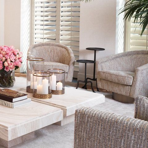 Eichholtz Space Saving Modern Round Drink Table