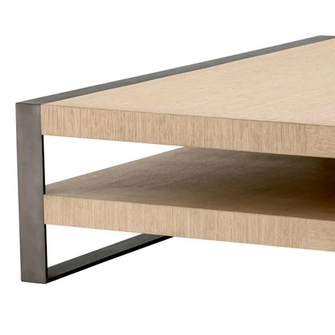 Eichholtz Timeless Minimalist Square Coffee Table in Bronze