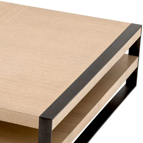 Eichholtz Timeless Minimalist Square Coffee Table in Bronze