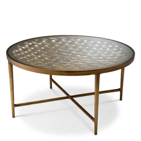Timeless Minimalist Modern Round Glass Coffee Table