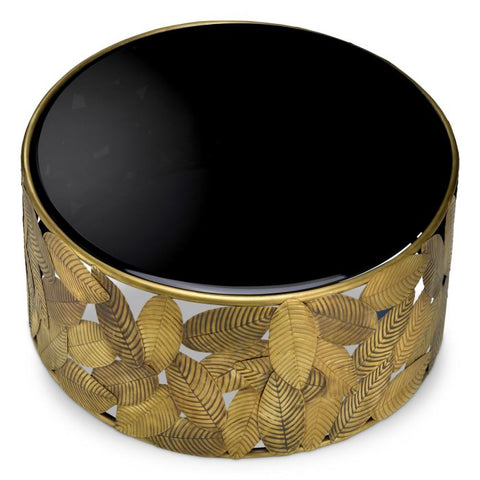 Eichholtz Timeless Minimalist Round Drum Coffee Table for Contemporary Spaces - 39 W