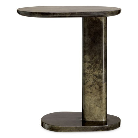 Space Saving Modern Curved Drum Accent Table