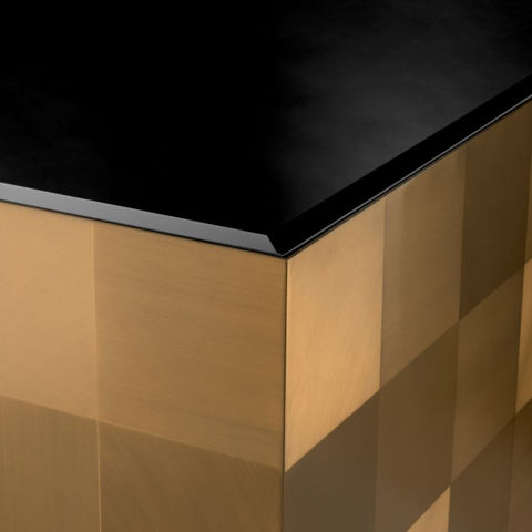 Timeless Minimalist Modern Plinth Glass Coffee Table