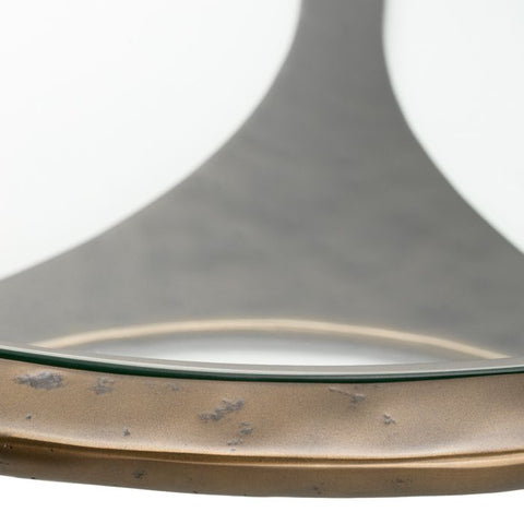 Eichholtz Timeless Minimalist Modern Bronze Round Coffee Table