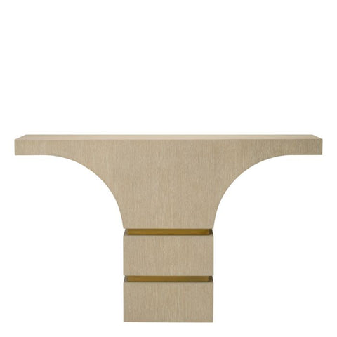 Timeless Minimalist Curved Entryway Console for Contemporary Spaces