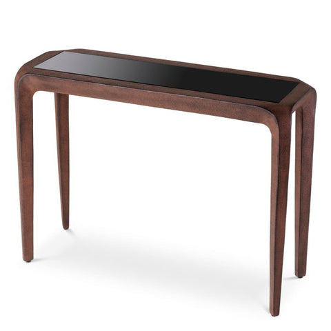 Eichholtz Timeless Minimalist Modern Curved Glass Console