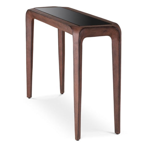 Eichholtz Timeless Minimalist Modern Curved Glass Console