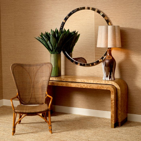 Eichholtz Timeless Minimalist Curved Contemporary Entryway Console