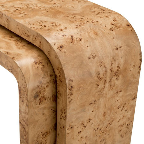 Eichholtz Timeless Minimalist Curved Contemporary Entryway Console