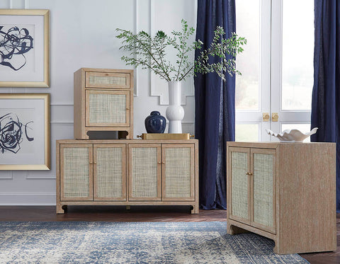 Sofia Two-tone Coastal Accent Cabinet with Knob