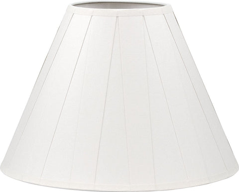 12” Paper Pleated Shade + Nickel Accent Lamp