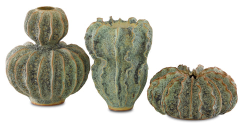 Organic Handcrafted Asymmetrical Art Vase with Carving