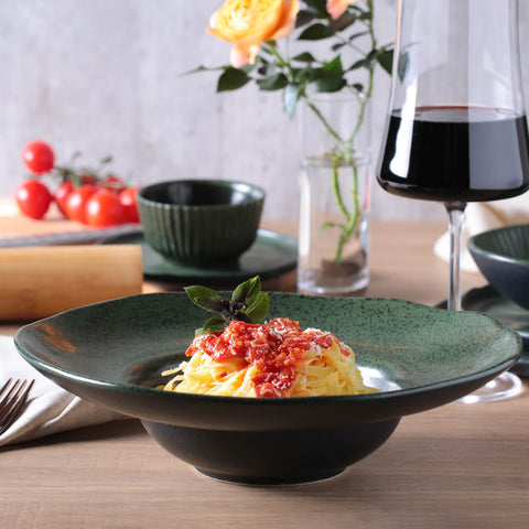 Porto Brasil Everyday Organic Handmade Abstract Glazed Stoneware Plate Set - Set of 4