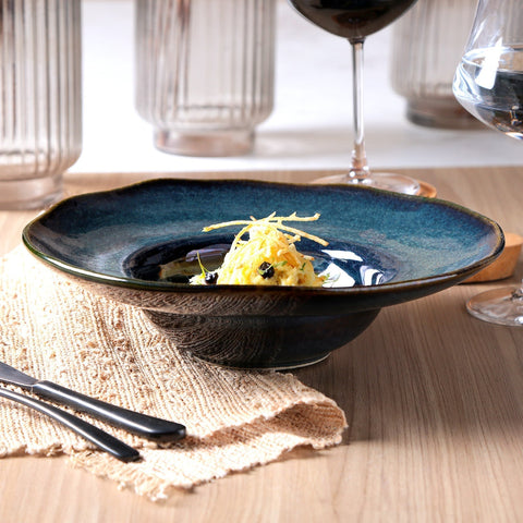 Porto Brasil Everyday Handmade Glazed Stoneware Plate Set - Set of 4