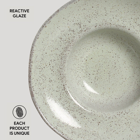Porto Brasil Everyday Organic Coupe Stoneware Plate Set - Set of 4