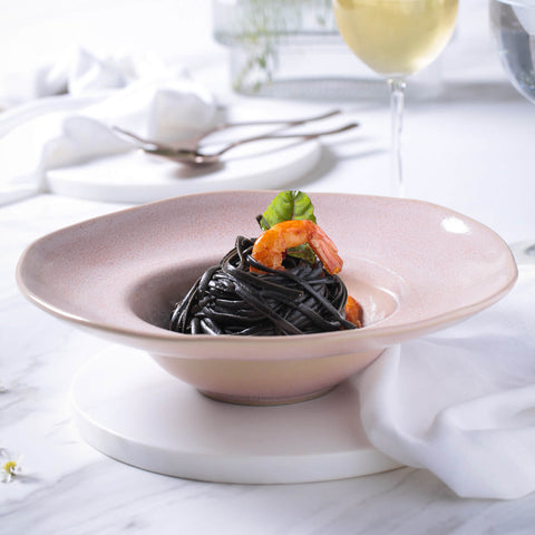 Porto Brasil Everyday Handmade Glazed Coupe Plate Set - Set of 4