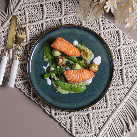 Everyday Handmade Glazed Stoneware Plate Set