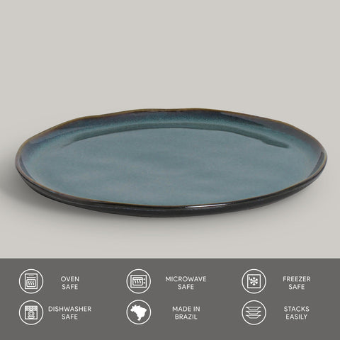 Everyday Handmade Glazed Stoneware Plate Set