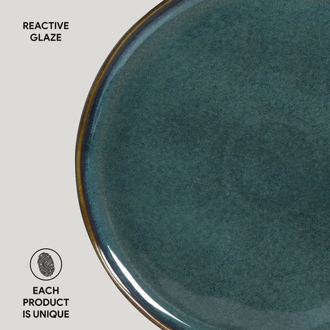 Everyday Handmade Glazed Stoneware Plate Set