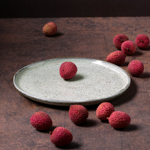 Everyday Handmade Abstract Glazed Stoneware Plate Set